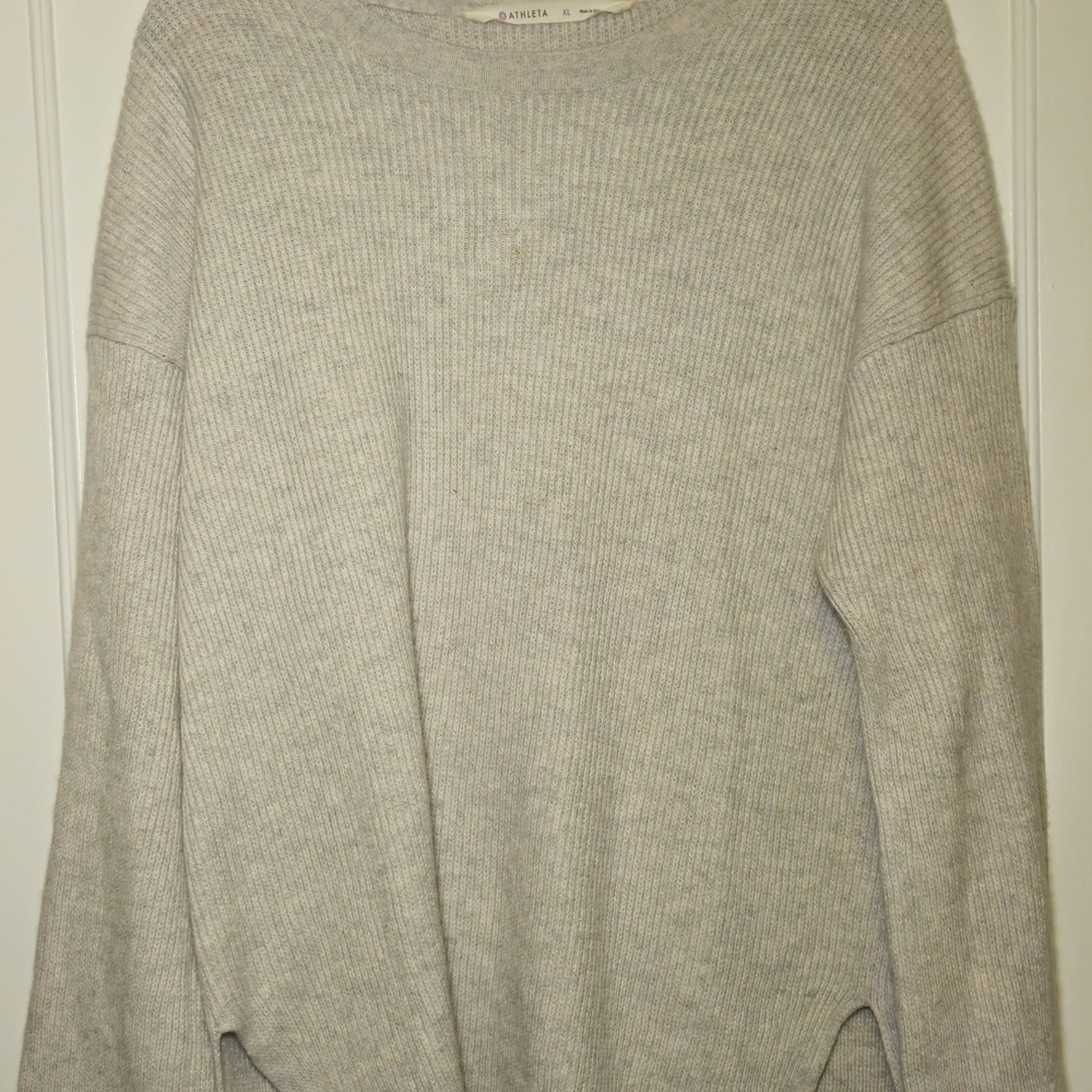 Athleta Women's Beige Wool/Cashmere Blend Sweater